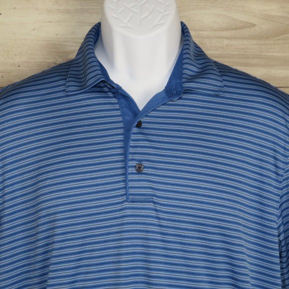 Greg Norman* Men's Short Sleeve Split Side Hem 1/4 Button Down Golf Shirt~Medium - Picture 10 of 10